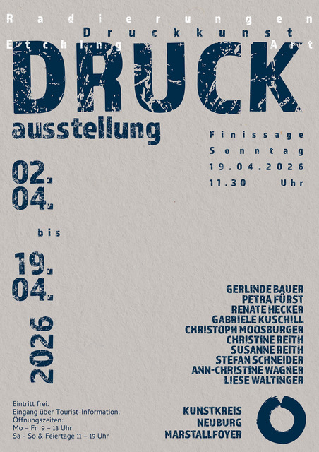 2026 Plakat Kunstkreis Druckausstellung